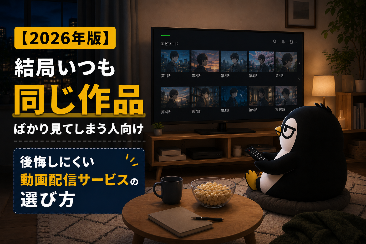 【2026年版】結局いつも同じ作品ばかり見てしまう人向け｜後悔しにくい動画配信サービスの選び方