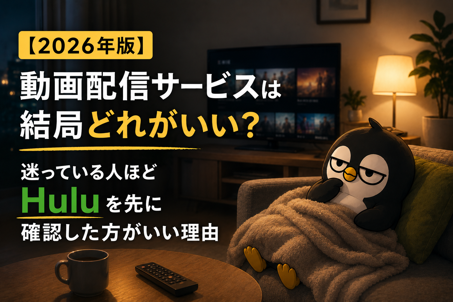 【2026年版】動画配信サービスは結局どれがいい？迷っている人ほどHuluを先に確認した方がいい理由